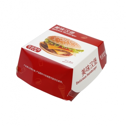 特價(jià)食品白卡漢堡盒批發(fā)
