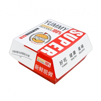 特價(jià)食品白卡漢堡盒批發(fā)
